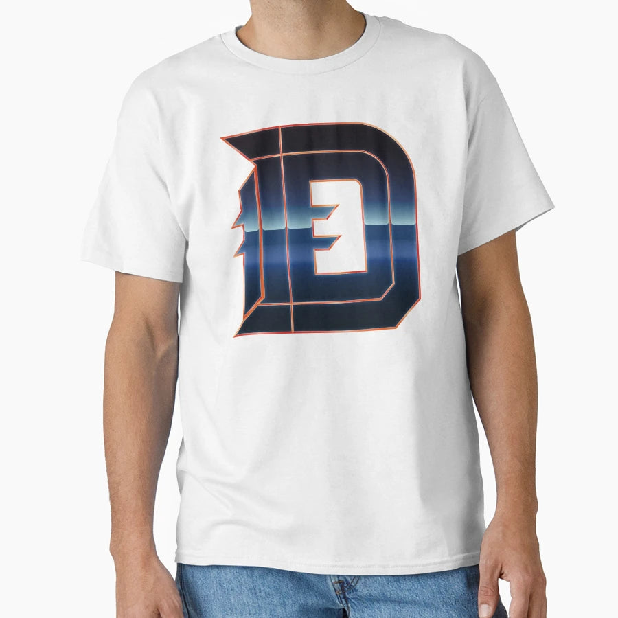 Detroit D Chrome I T-Shirt - Novelty Apparel Men Women - T-Shirt, Sweatshirt, Hoodie