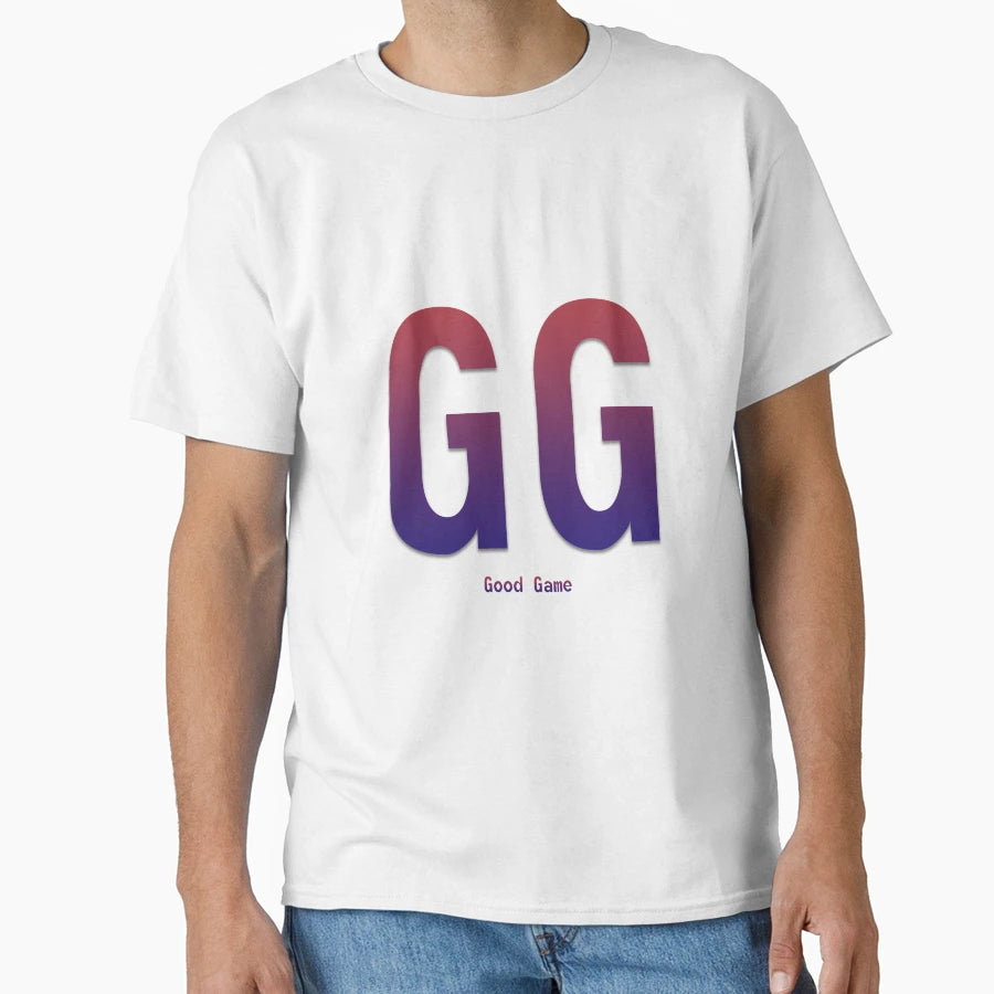 Slogan Gg Good Game Bodbeli T-Shirt - Trendy Graphic for Adults - T-Shirt, Sweatshirt, Hoodie