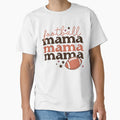 Football Mama Mama Mama Mothers Day T-Shirt - Aesthetic Graphic for Adults - T-Shirt, Sweatshirt, Hoodie