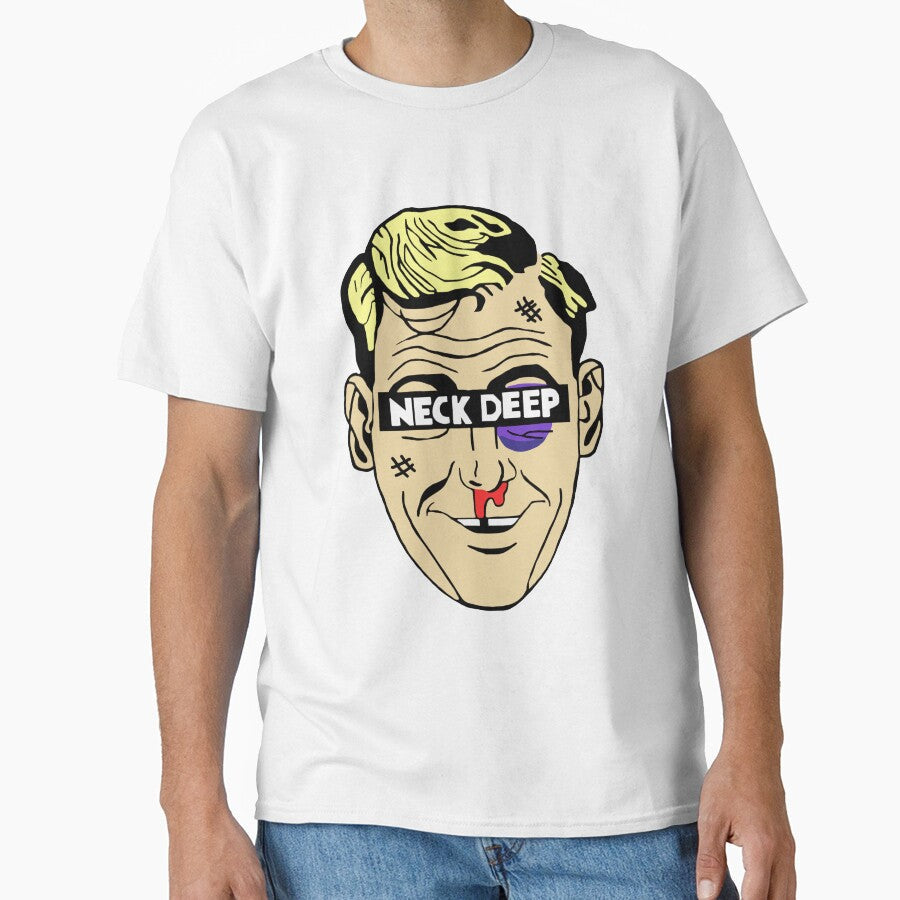 Neck Deep "Face Art" by Zeemaliks - Adult & Kids T-Shirts, Sweatshirts & Hoodies apparel design preview 1