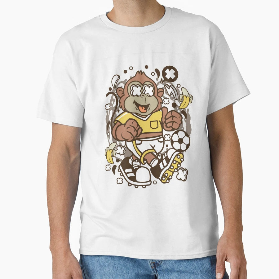 Soccer Monkey T-Shirt - Trendy Graphic Men Women - T-Shirt, Sweatshirt, Hoodie