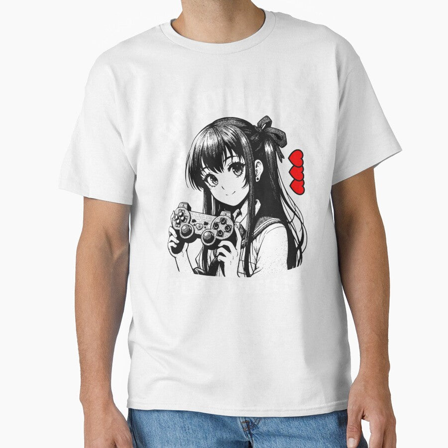 Anime Gamer Girl by KingzDezign - Adult & Kids T-Shirts, Sweatshirts & Hoodies apparel design preview 1
