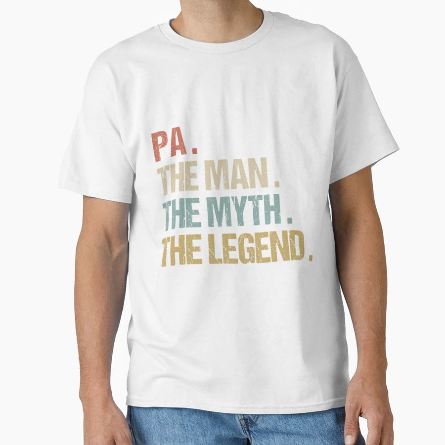 Pa Myth Legend Funny Father Dad T-Shirt - Trendy Graphic for Adults - T-Shirt, Sweatshirt, Hoodie