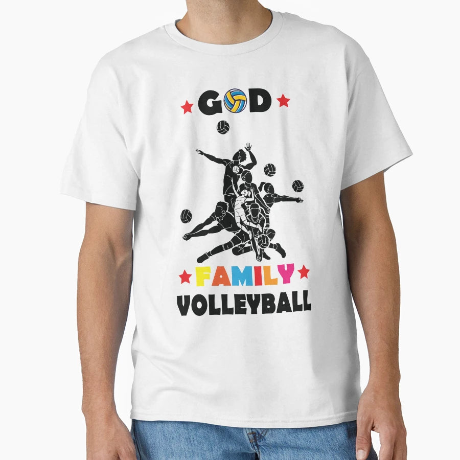 God Family Volleyball T-Shirt - Novelty Apparel Men Women - T-Shirt, Sweatshirt, Hoodie