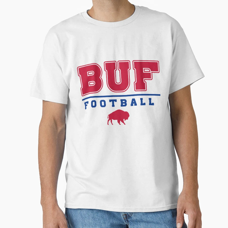 Buf Football Buffalo Football T-Shirt - Custom Art Print Men Women - T-Shirt, Sweatshirt, Hoodie
