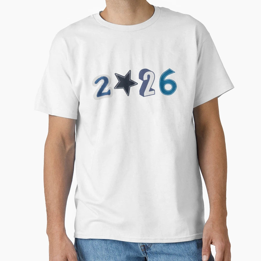 Class 2026 Soft Varsity Aesthetic T-Shirt - Trendy Graphic for Adults - T-Shirt, Sweatshirt, Hoodie