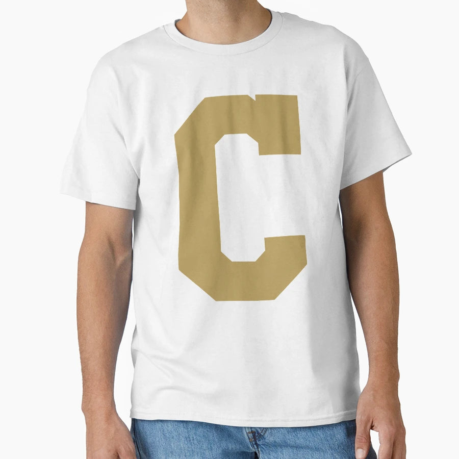 Alphabet Gold C Sports Letter C T-Shirt - Streetwear Style Men Women - T-Shirt, Sweatshirt, Hoodie