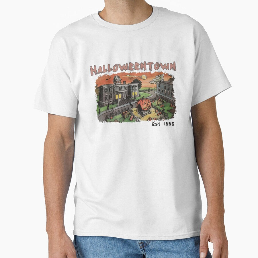 HalloweentownVintage Halloween ,Pumpkin, Crewneck, - Adult & Kids T-Shirts, Sweatshirts & Hoodies apparel design preview 1