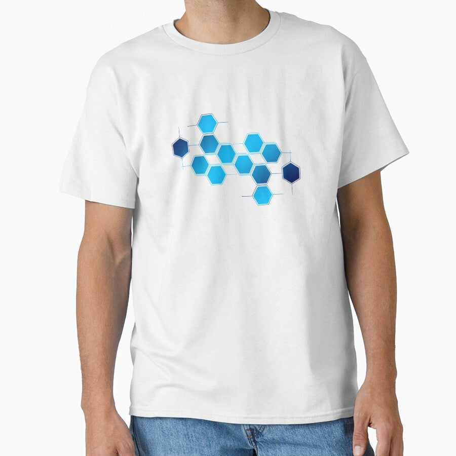 Hexagons honeycomb slim fit Essential by BillyHopkins - Adult & Kids T-Shirts, Sweatshirts & Hoodies apparel design preview 1