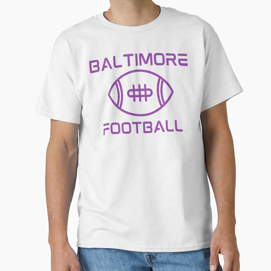 Baltimore Football T-Shirt - Unique Graphic for Adults - T-Shirt, Sweatshirt, Hoodie