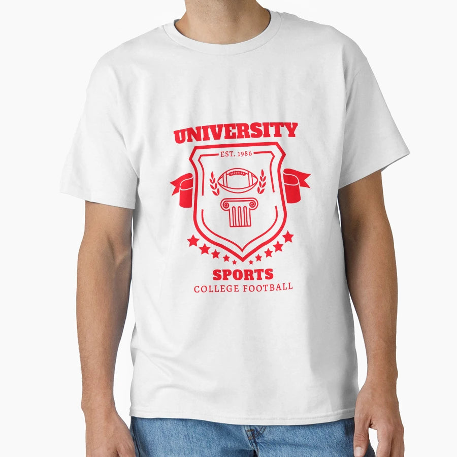University College Collegiate Football T-Shirt - Aesthetic Graphic Unisex - T-Shirt, Sweatshirt, Hoodie