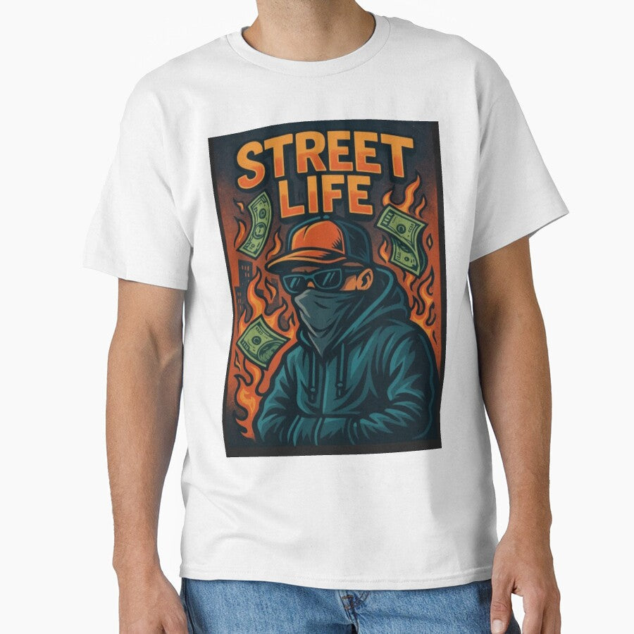 Street Life Savage Design by StreetWave01 - Adult & Kids T-Shirts, Sweatshirts & Hoodies apparel design preview 1