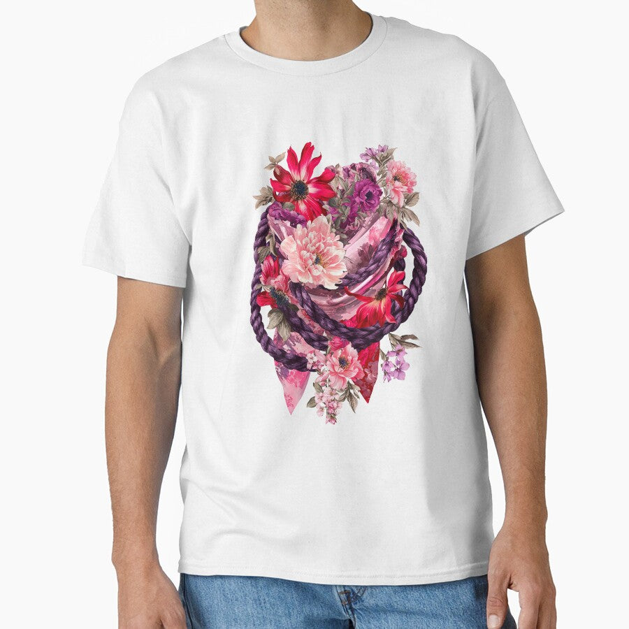 Western Shibari Floral Lasso by Anastasiia Yurevych - Adult & Kids T-Shirts, Sweatshirts & Hoodies apparel design preview 1