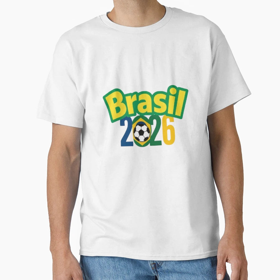 Brasil 2026 Football Mission Road To Next T-Shirt - Trendy Graphic Unisex - T-Shirt, Sweatshirt, Hoodie