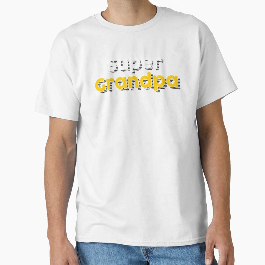 Supergrandpa T-Shirt - Minimalist Print Men Women - T-Shirt, Sweatshirt, Hoodie