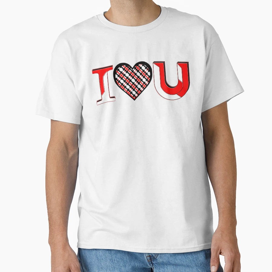 I Love You Sign Heart I L U T-Shirt - Trendy Graphic for Adults - T-Shirt, Sweatshirt, Hoodie