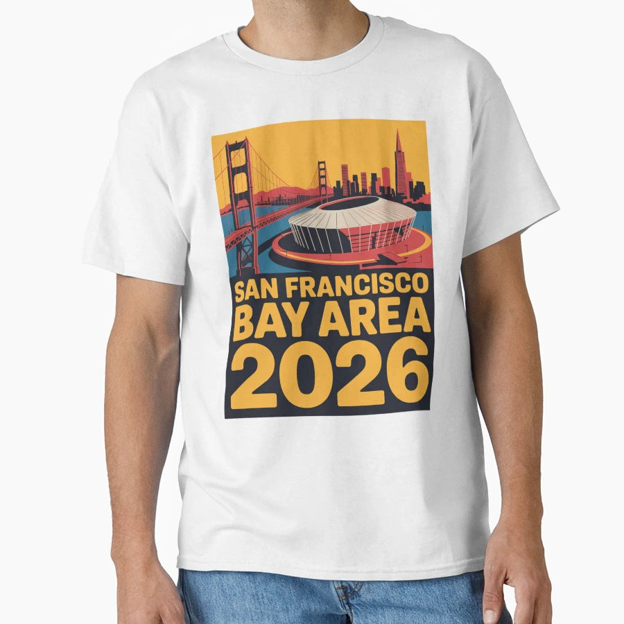 San Francisco Bay Area Golden Gate T-Shirt - Custom Art Print for Adults - T-Shirt, Sweatshirt, Hoodie