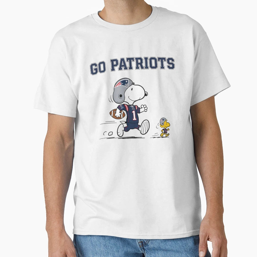 Snoopy Go Patriots T-Shirt - Aesthetic Graphic Men Women - T-Shirt, Sweatshirt, Hoodie