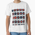 Bauhaus Inspired Mod Pattern in Red and Blue by - Adult & Kids T-Shirts, Sweatshirts & Hoodies apparel design preview 1