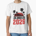 Los Angeles 2026 Palm Tree Sunset V23 T-Shirt - Trendy Graphic Unisex - T-Shirt, Sweatshirt, Hoodie