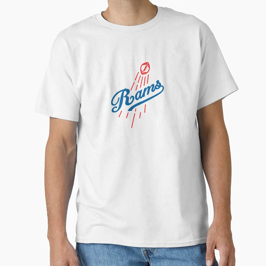 Home Run Rams Blue Red T-Shirt - Aesthetic Graphic Unisex - T-Shirt, Sweatshirt, Hoodie