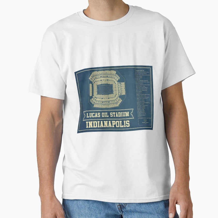 Indianapolis Colts Lucas Oil Stadium T-Shirt - Fun Novelty Design Unisex - T-Shirt, Sweatshirt, Hoodie