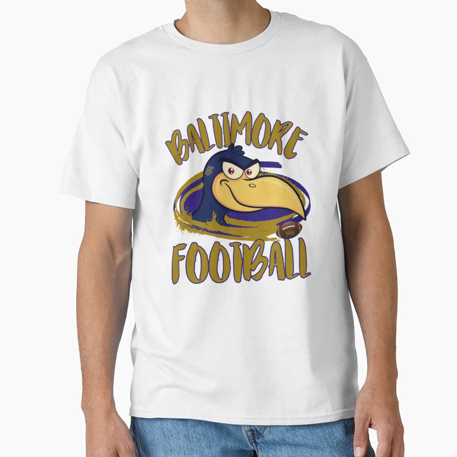 Baltimore Football B More Football Gold T-Shirt - Novelty Apparel Men Women - T-Shirt, Sweatshirt, Hoodie