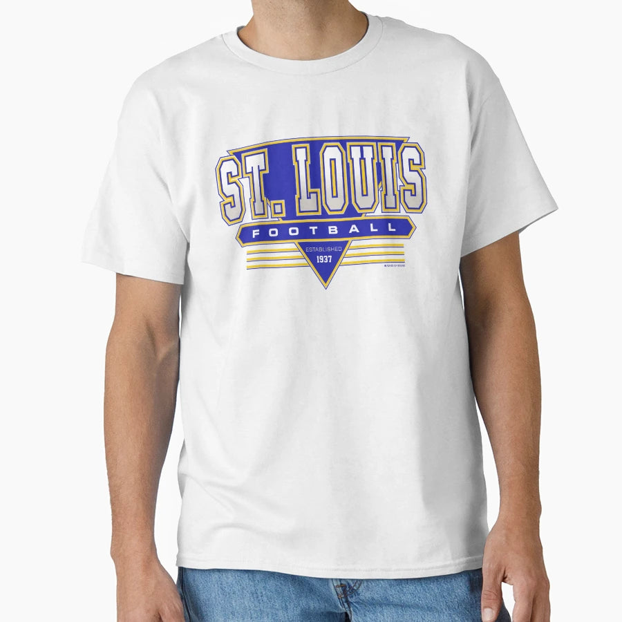 St Louis Los Angeles Football Rams T-Shirt - Aesthetic Graphic Unisex - T-Shirt, Sweatshirt, Hoodie