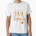 Proud Dad Football Senior 2024 Dad T-Shirt - Minimalist Print Men Women - T-Shirt, Sweatshirt, Hoodie