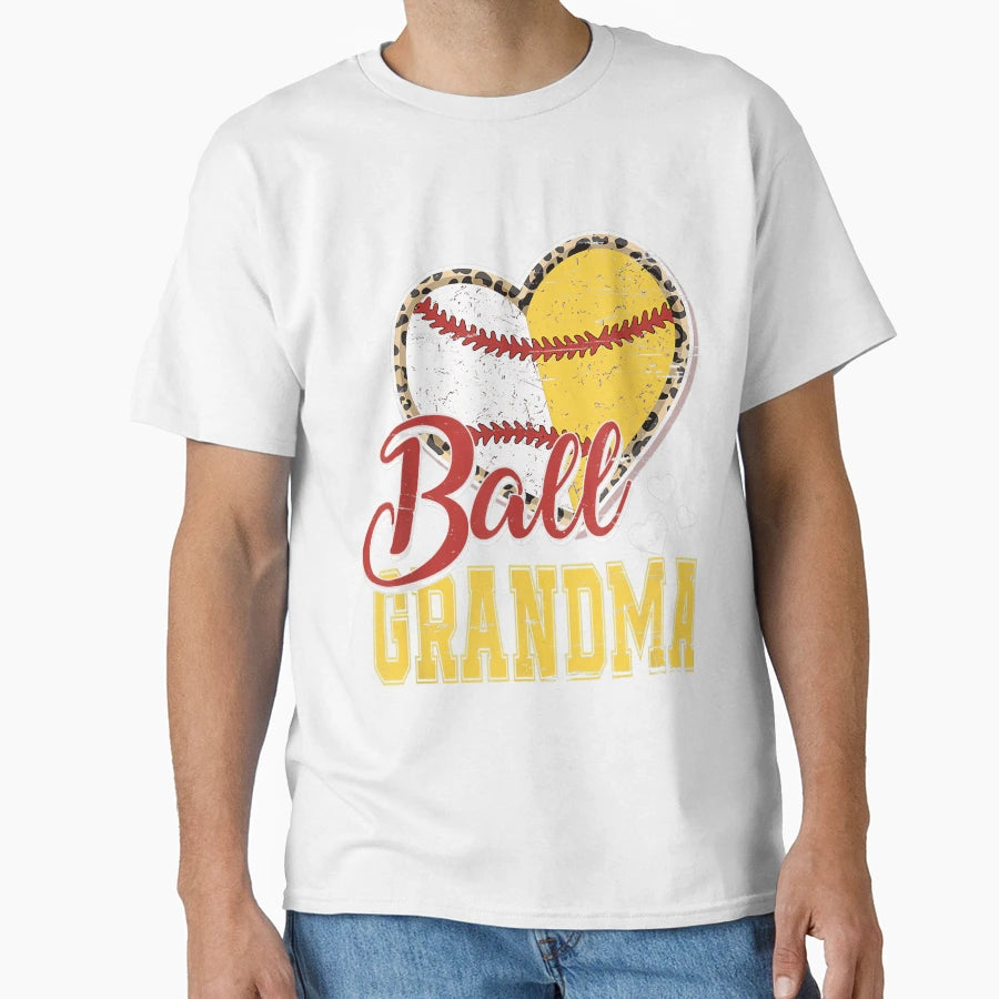Ball Mom Baseball Softball Gran T-Shirt - Trendy Graphic Unisex - T-Shirt, Sweatshirt, Hoodie
