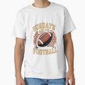 Sundays Are Football Gridiron T-Shirt - Aesthetic Graphic Unisex - T-Shirt, Sweatshirt, Hoodie