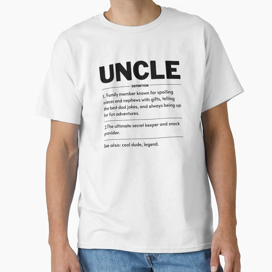 Best Uncle Definition Gift T-Shirt - Trendy Graphic Unisex - T-Shirt, Sweatshirt, Hoodie