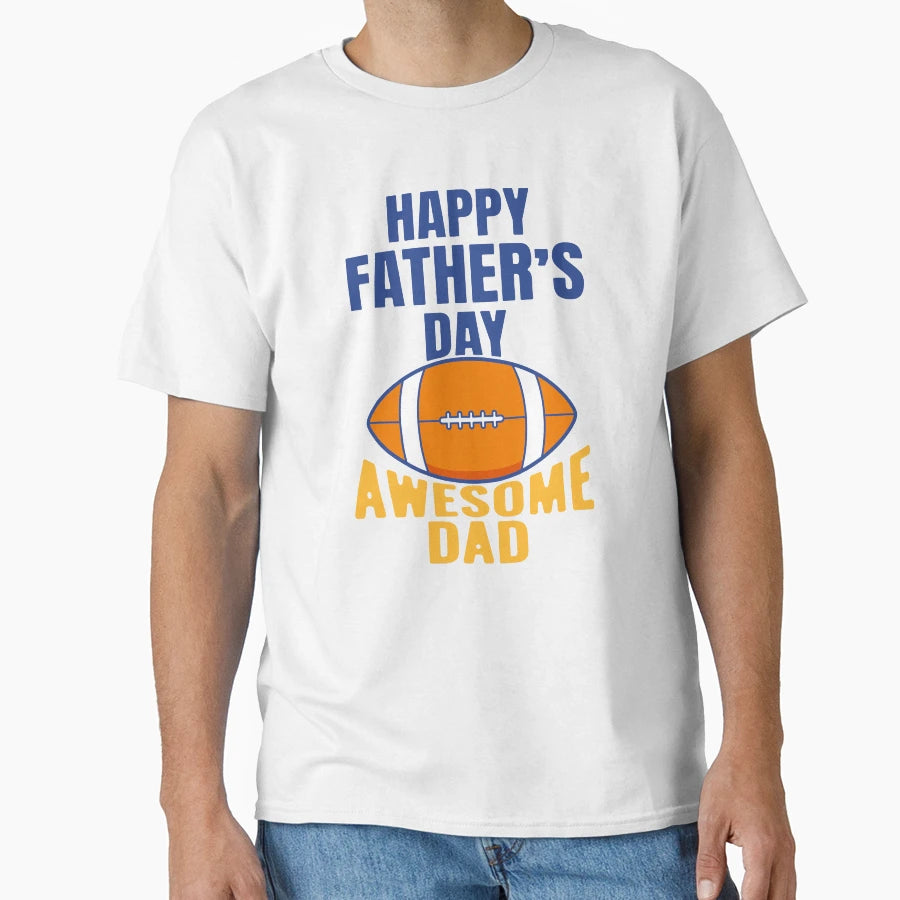 Awesome Football Dad Funny Fathers Day T-Shirt - Unique Graphic for Adults - T-Shirt, Sweatshirt, Hoodie
