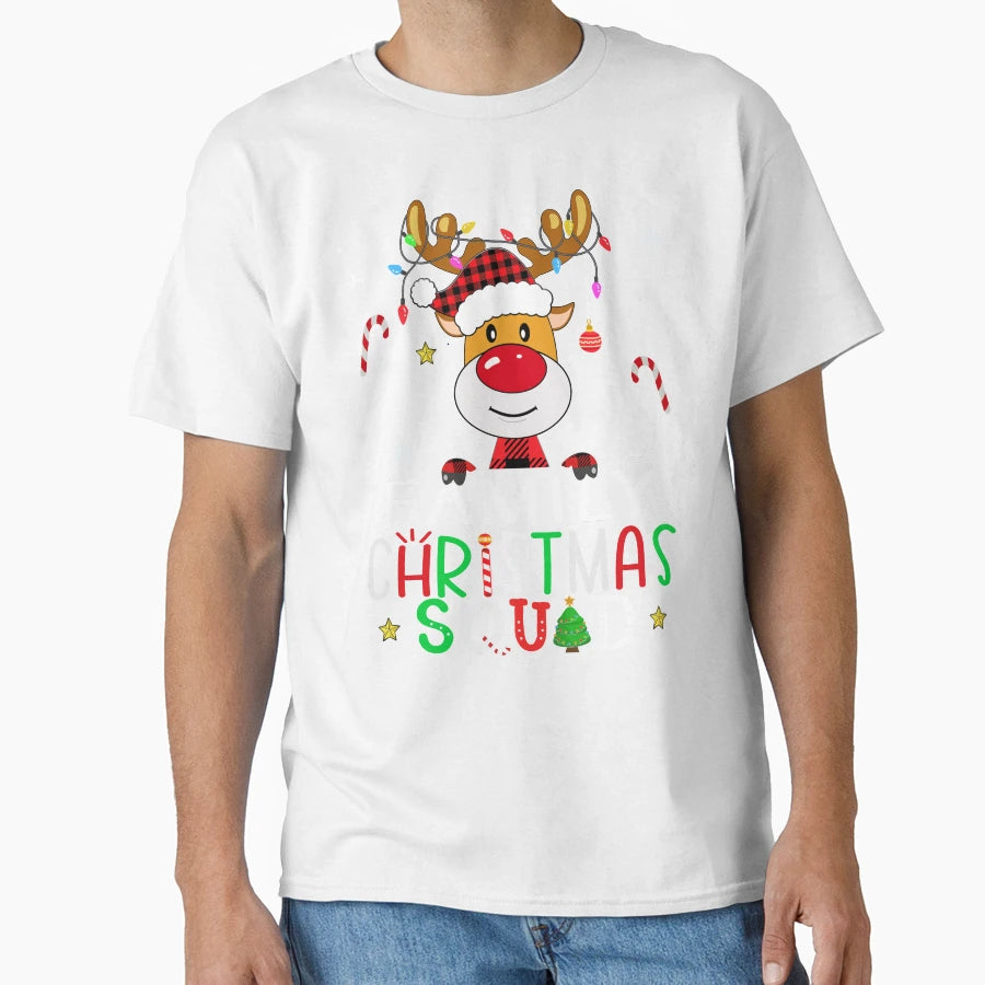 Family Squad Reindeer 2023 Matching Pajama T-Shirt - Graphic Print Unisex - T-Shirt, Sweatshirt, Hoodie