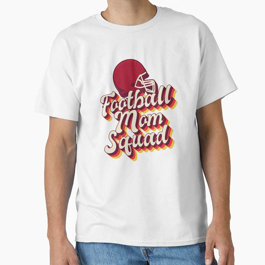Football Mom Squad T-Shirt - Minimalist Print Unisex - T-Shirt, Sweatshirt, Hoodie