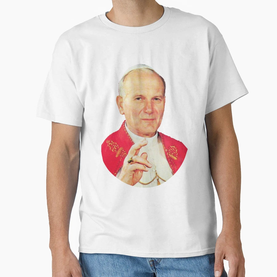Pope John Paul Ii T-Shirt - Casual Everyday Wear Men Women - T-Shirt, Sweatshirt, Hoodie