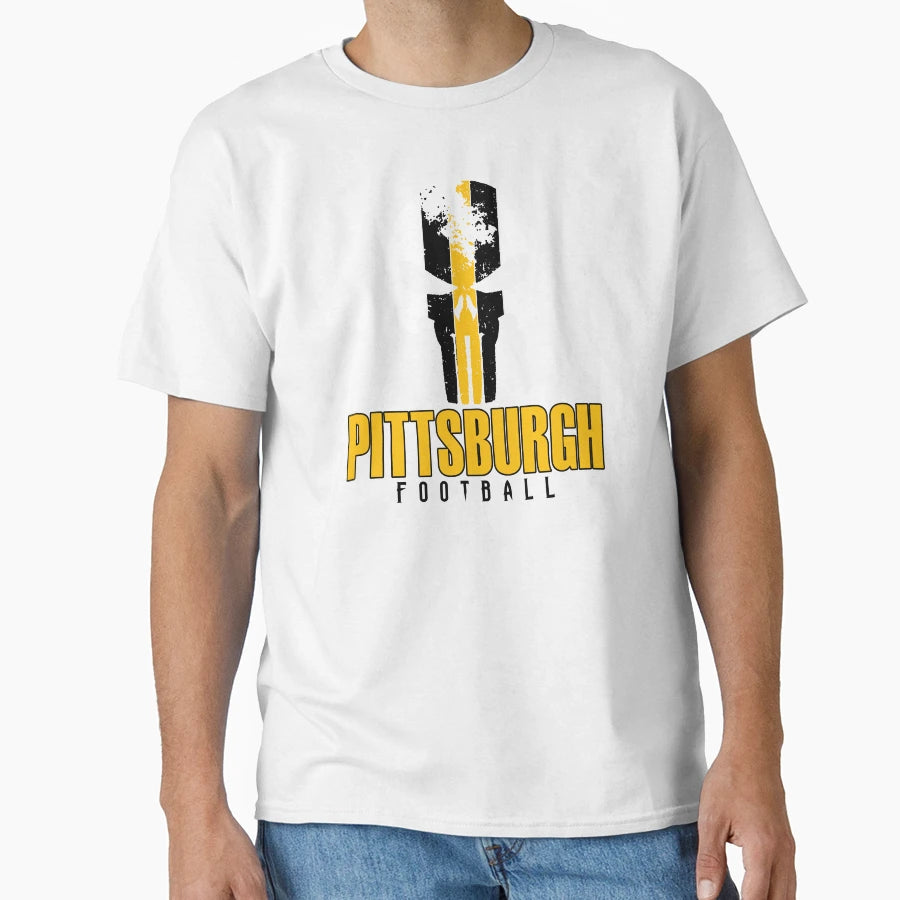 Pittsburgh Pro Football Grunge T-Shirt - Unique Graphic for Adults - T-Shirt, Sweatshirt, Hoodie