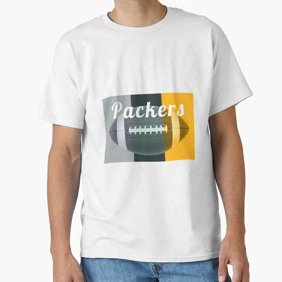 Football American Green Bay Packers T-Shirt - Minimalist Print for Adults - T-Shirt, Sweatshirt, Hoodie