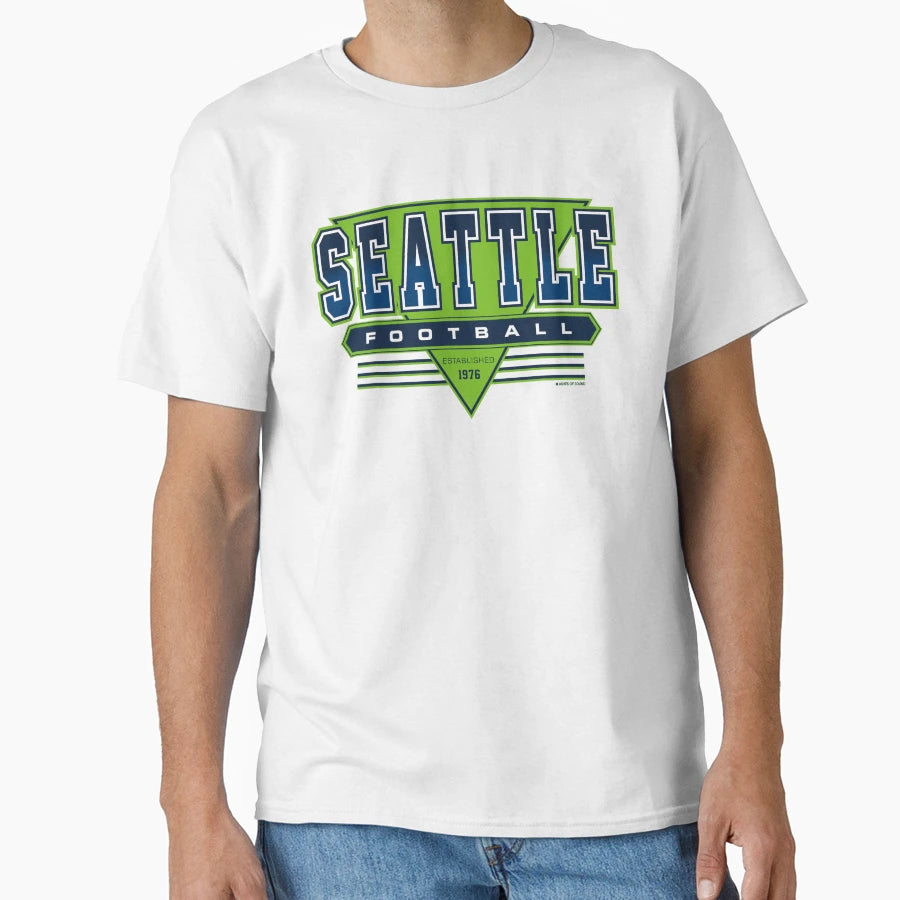 Seattle Football Seahawks Inspired T-Shirt - Custom Art Print Men Women - T-Shirt, Sweatshirt, Hoodie