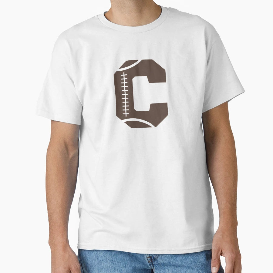 Personalized Football Initial C T-Shirt - Custom Art Print for Adults - T-Shirt, Sweatshirt, Hoodie
