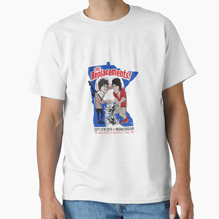 The Replacements Midway Stadium Concert Tour Vintage - Adult & Kids T-Shirts, Sweatshirts & Hoodies apparel design preview 1