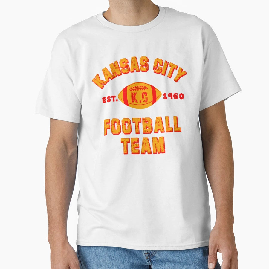 Kansas City Football Team Est 1960 T-Shirt - Streetwear Style Unisex - T-Shirt, Sweatshirt, Hoodie