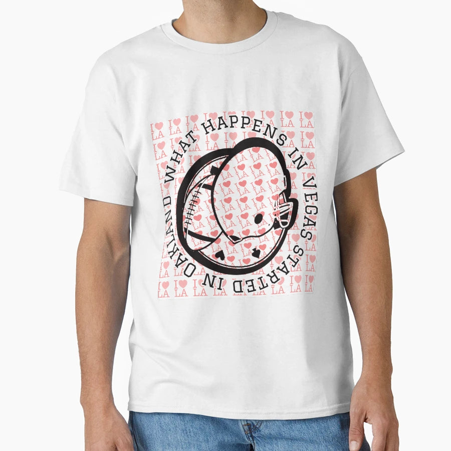 What Happens Vegas Started Oakland T-Shirt - Graphic Print Men Women - T-Shirt, Sweatshirt, Hoodie