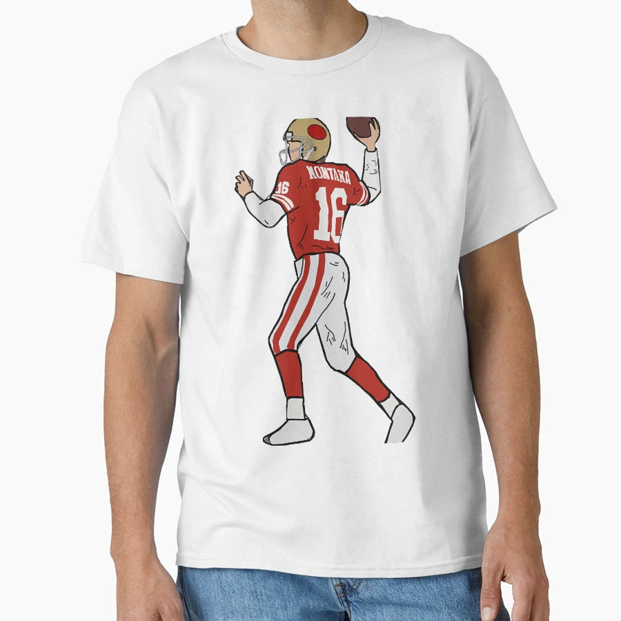 Joe Montana San Francisco 49Ers T-Shirt - Casual Everyday Wear for Adults - T-Shirt, Sweatshirt, Hoodie