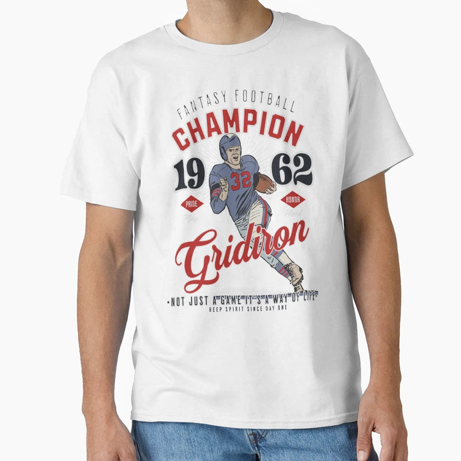 Fantasy Football Champion T-Shirt - Casual Everyday Wear Unisex - T-Shirt, Sweatshirt, Hoodie
