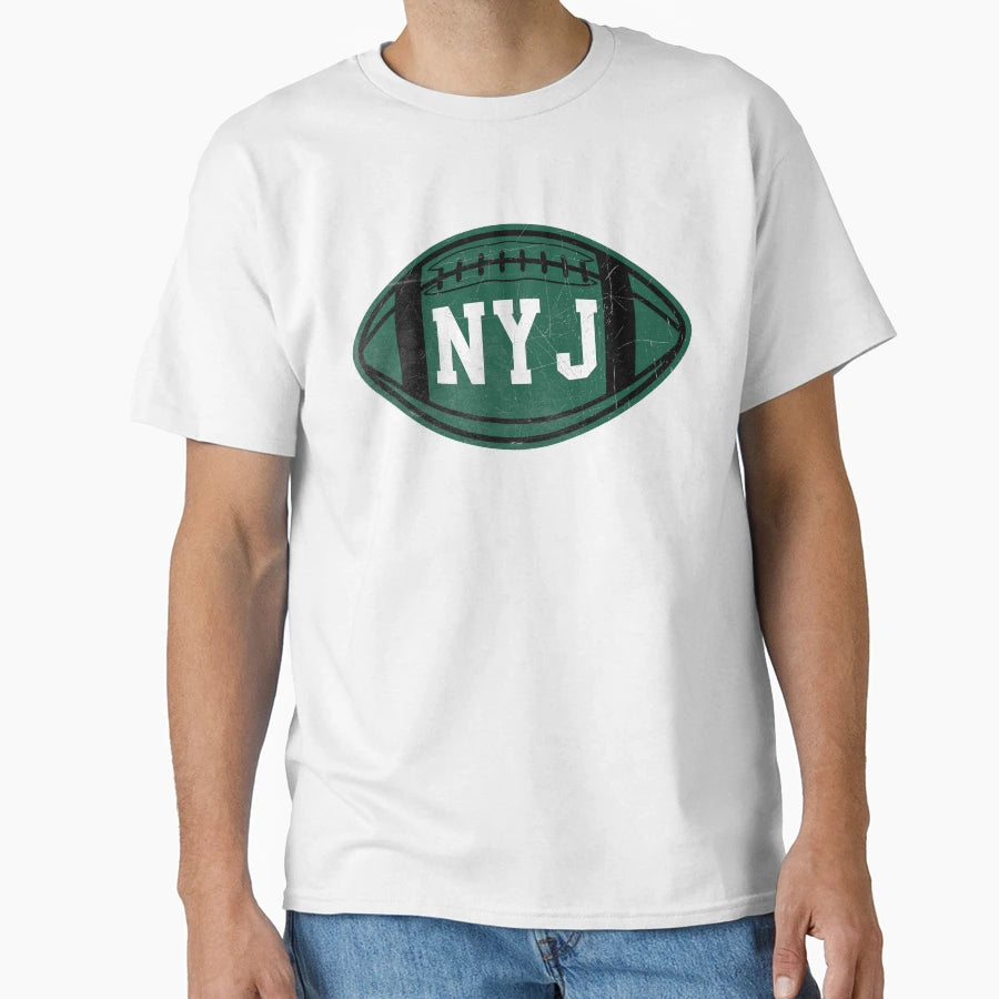 New York Throwback Football T-Shirt - Custom Art Print for Adults - T-Shirt, Sweatshirt, Hoodie