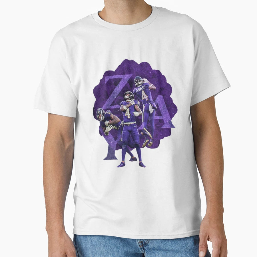 Zay Flowers T-Shirt - Custom Art Print Men Women - T-Shirt, Sweatshirt, Hoodie