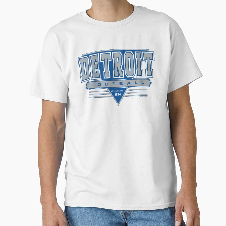 Detroit Football Lions Inspired 90S T-Shirt - Graphic Print for Adults - T-Shirt, Sweatshirt, Hoodie