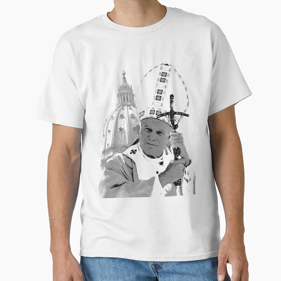 John Paul Ii T-Shirt - Custom Art Print for Adults - T-Shirt, Sweatshirt, Hoodie