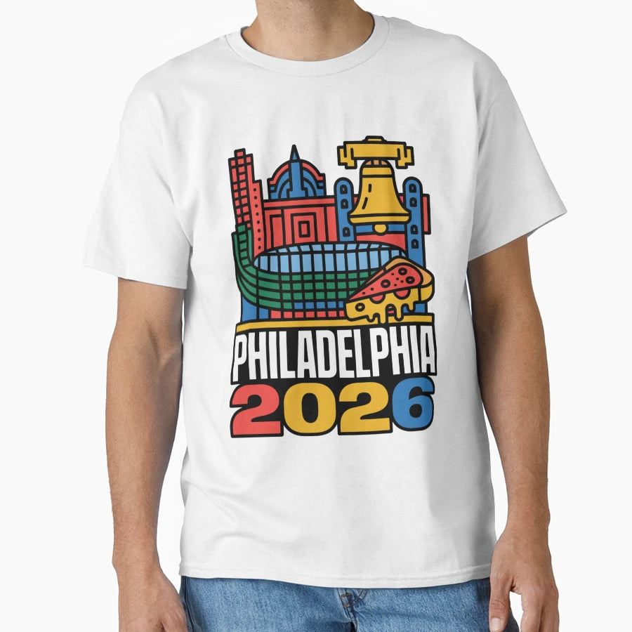 Philadelphia 2026 Liberty Bell Stadium T-Shirt - Trendy Graphic for Adults - T-Shirt, Sweatshirt, Hoodie